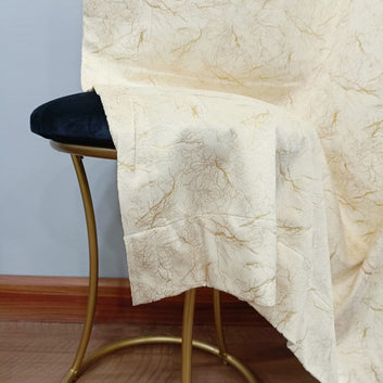 Luxury Sprinkle Design Velvet Curtain - Cream