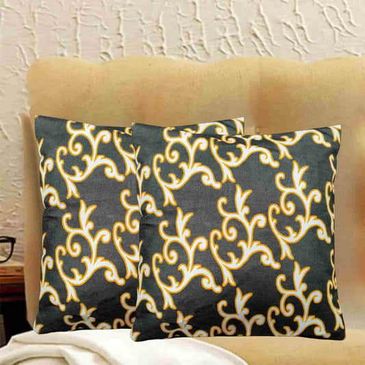 Pack of 2 jacquard printed cushion covers