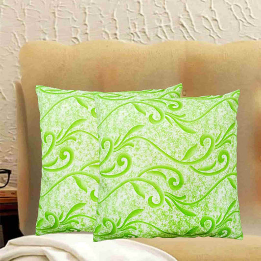 Pack of 2 jacquard printed cushion covers