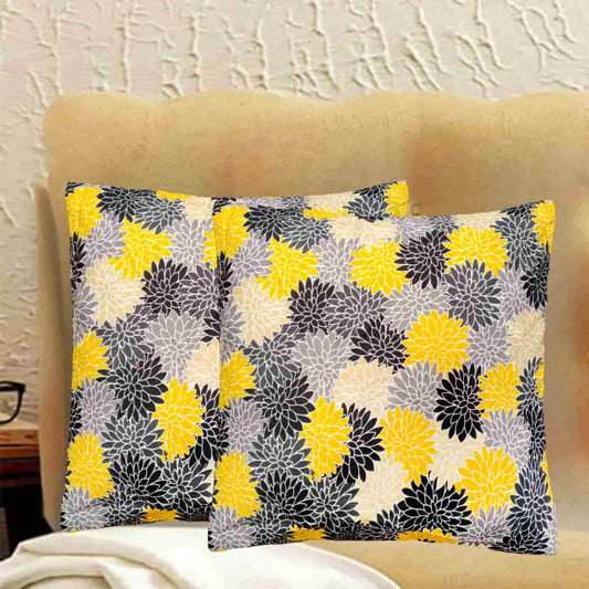 Pack of 2 jacquard printed cushion covers