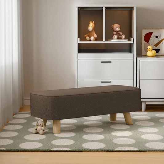 2 Seater Wooden Stool -Brown